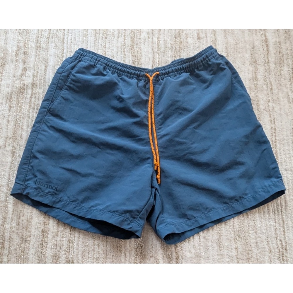 Marmot Juniper Springs Shorts Mens Sz S Blue UPF 50 Quick Dry Outdoor Athletic